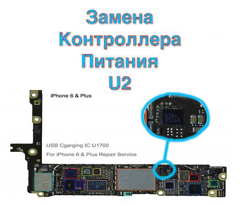 Замена контроллера питания на iPhone