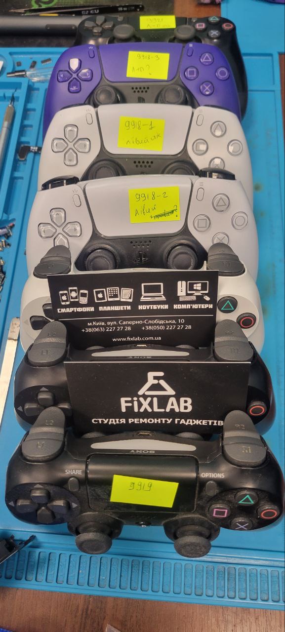 Ремонт DualSense PS5 и Dualshock 4 в Киеве
