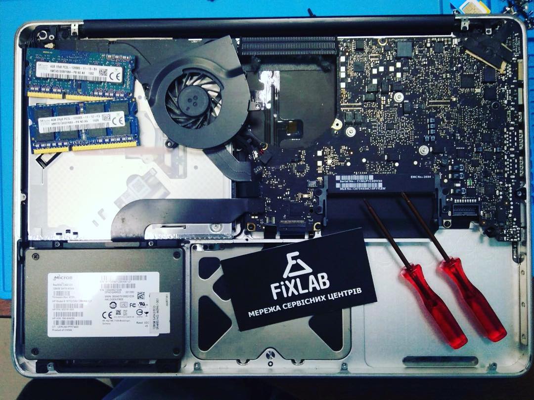 замена батареи macbook air Киев цена