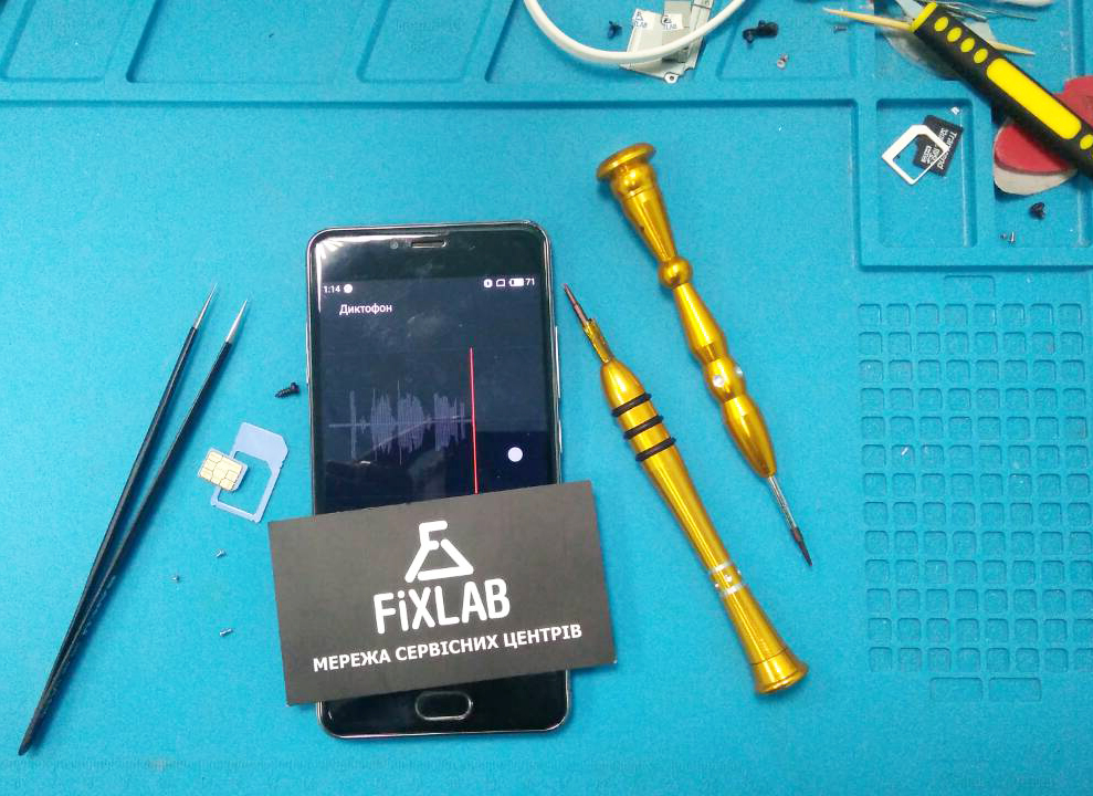 замена микрофона Meizu M3s в Киеве