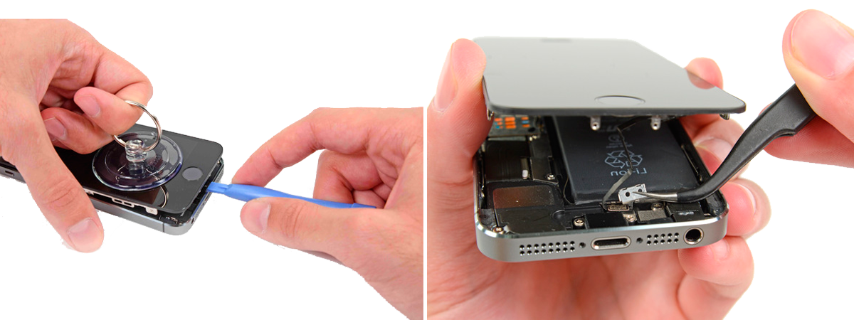 замена порта зарядки iphone 5 в киеве