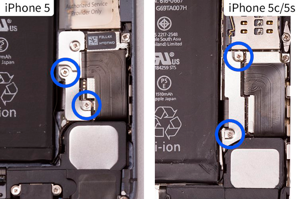отключение шлейфа батареи iPhone 5 5S 5C отключение шлейфа батареи iPhone 5 5S 5C