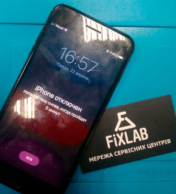 iPhone отключен что делать